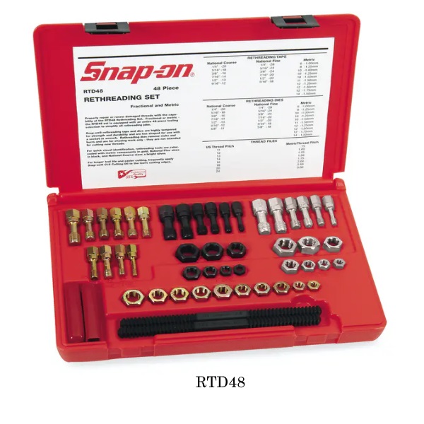 Snapon Hand Tools RTD48 Master Rethreading Tap and Die Set